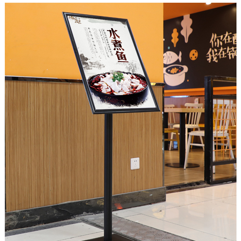TMJ PP-555 Standard And Custom Poster Floor Stand Display Racks Sign Holder