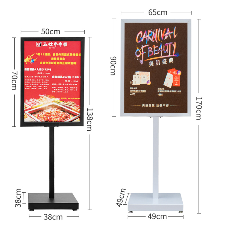 TMJ POP043 China suppliers high quality Outdoor Double Sided Plastic poster board A-Frame Sidewalk Sign Stand